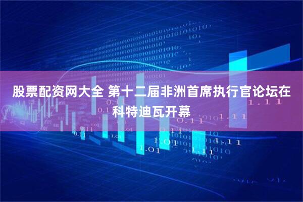 股票配资网大全 第十二届非洲首席执行官论坛在科特迪瓦开幕