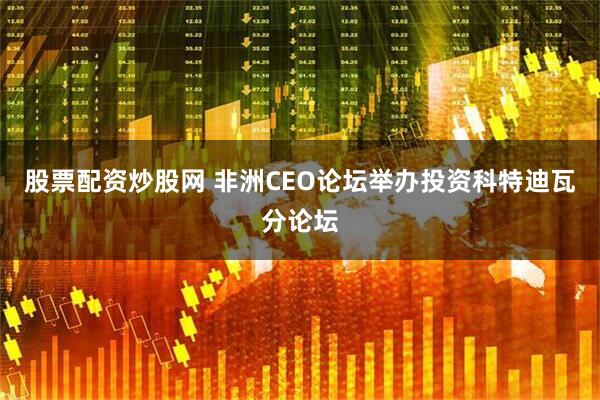 股票配资炒股网 非洲CEO论坛举办投资科特迪瓦分论坛