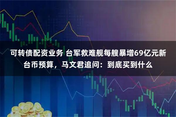 可转债配资业务 台军救难舰每艘暴增69亿元新台币预算，马文君追问：到底买到什么